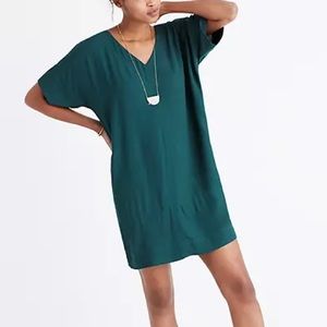 Madewell Novel Short Sleeve V-Neck Shift Dress